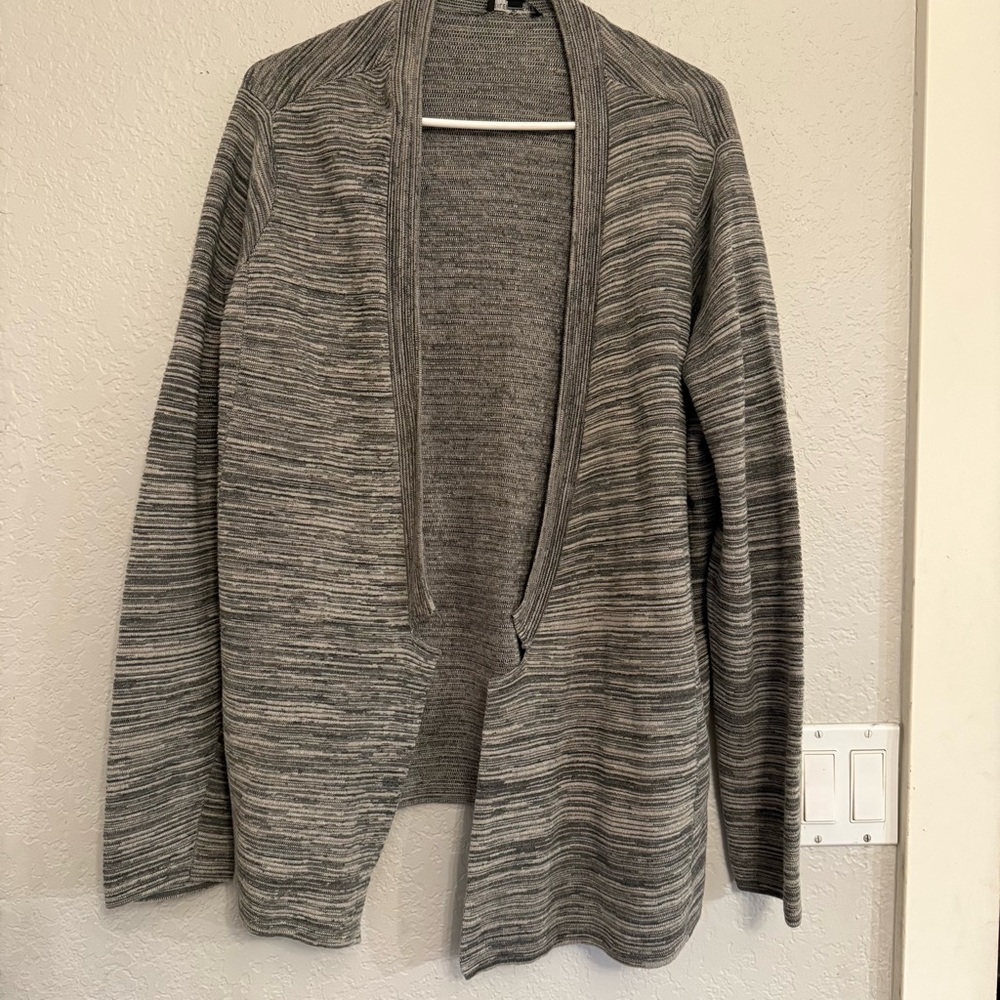 Eileen Fisher Tencel Cotton Notch Collar Cardigan‎ Sz 1X